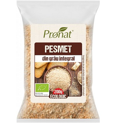 Pesmet bio din grau integral, 200g