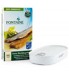 File de hering afumat in ulei bio de floarea-soarelui - 190 g