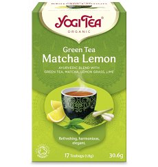 Ceai Bio VERDE Cu MATCHA SI LAMAIE, 17 pliculete 30.6g Yogi