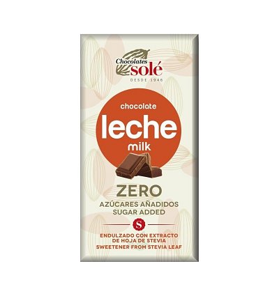 Ciocolata cu lapte minim 39% cacao, cu stevie, 100g Chocolates
