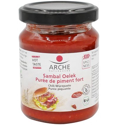 Pasta bio de chili sambal oelek, 125g