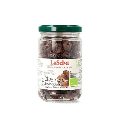 Masline negre bio, coapte fara samburi, 120g