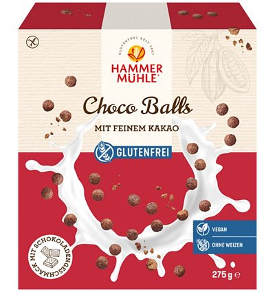 Bilute crocante fara gluten, cu ciocolata, 275g hammer
