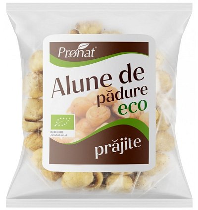 Alune de padure bio prajite, nesarate 50g