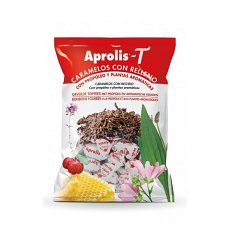 Dropsuri cu umplutura, plante aromatice si propolis, 100g