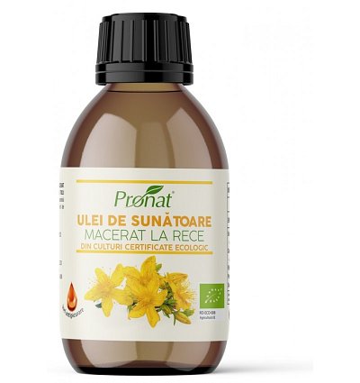 Ulei BIO de sunatoare macerat la rece, 100 ml