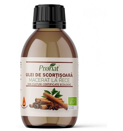 Ulei BIO de scortisoara macerat la rece, 100 ml