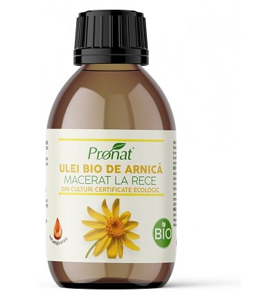 Ulei BIO de arnica macerat la rece, 100 ml