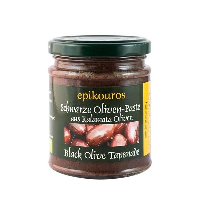Pasta Tapenade din masline Kalamata negre, BIO, 190g