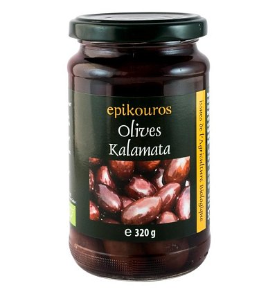 Masline bio Kalamata in saramura, 320g