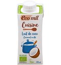 Crema vegetala bio pentru gatit pe baza de cocos, 200ml ecomil cuisine