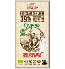 Ciocolata cu lapte Bio si Fairtrade, 100 g Chocolates