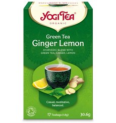 Ceai Bio VERDE, GHIMBIR SI LAMAIE, 17 pliculete 30.6 g Yogi