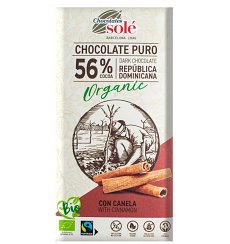Ciocolata neagra BIO cu scortisoara, 100 gr Chocolates