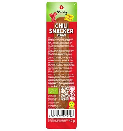 Baton bio seitan cu ardei rosu iute, 40g