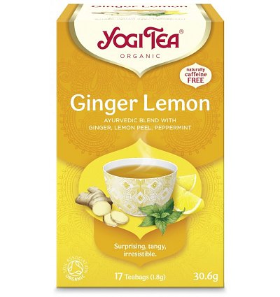 Ceai Bio GHIMBIR si lamaie, 17 pliculete 30.6gr Yogi