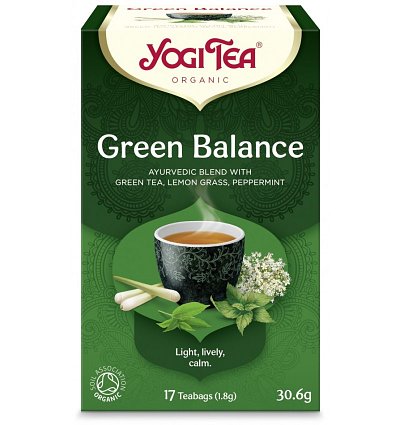 Ceai Bio ECHILIBRU VERDE, 17 pliculete 30.6g Yogi
