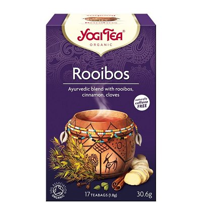 Ceai bio rooibos, 17 pliculete 30.6g yogi
