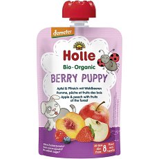 Piure bio de mere piersici si fructe de padure pentru copii  8 luni - 100 g