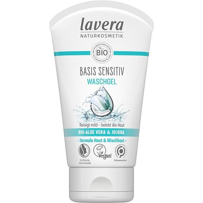 Gel pentru curatare cu aloe vera bio si jojoba sensitiv - 125 ml