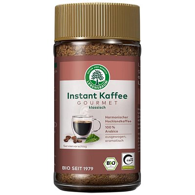 Cafea instant liofilizata Gourmet BIO 100% Arabica, 100g