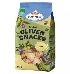 Snack bio din faina de grau spelta cu masline, 150g