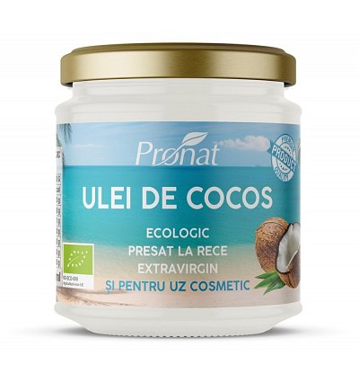 Ulei de cocos extravirgin bio presat la rece 200ml