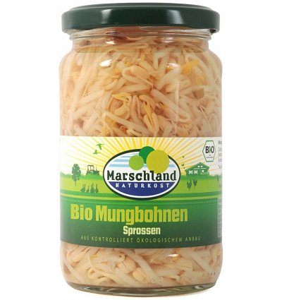 Muguri de fasole mung la borcan, eco - 330 g