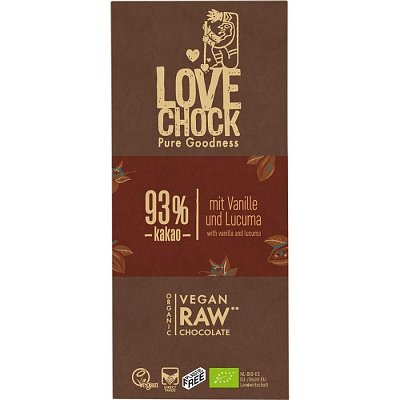 Ciocolata raw vegana cu 93% cacao, eco - 70 g