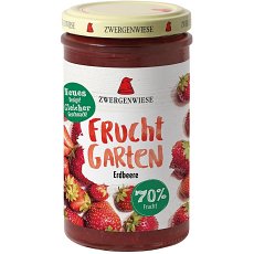 Gem de capsuni FARA ZAHAR bio indulcit cu nectar de agave - 225 g