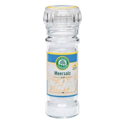Sare de mare neiodata in rasnita de sticla - 100 g