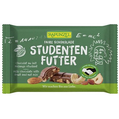 Ciocolata cu mix de fructe si alune, eco - 100 g