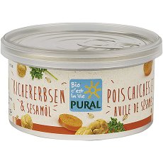 Pate vegetal cu naut si ulei de susan vegan, eco - 125 g