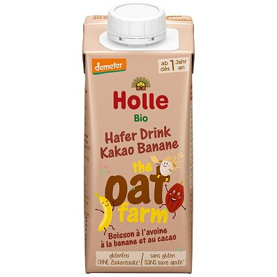 Bautura din ovaz cu cacao si banana pentru copii  1 an, eco - 200 ml