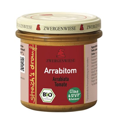 Crema tartinabila bio cu arrabiata si tomate fara gluten - 135 g