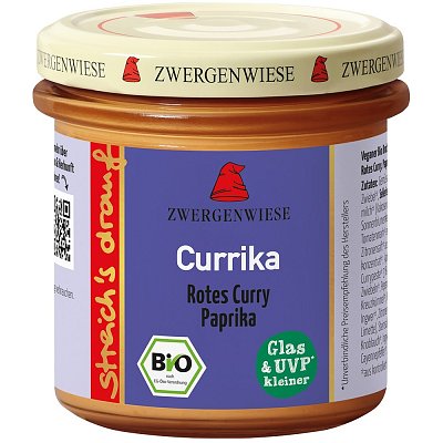 Pasta tartinabila cu ardei si curry fara gluten, eco - 135 g