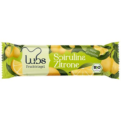 Baton de fructe cu lamaie bio si cu spirulina fara gluten - 40 g