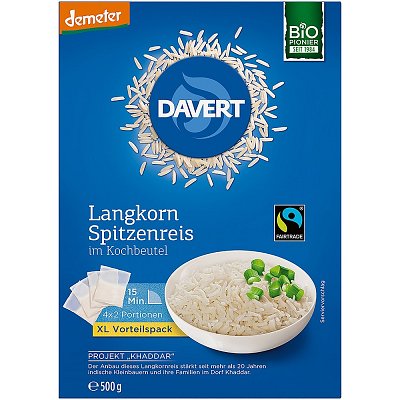 Orez cu bob lung in punga de gatit 4x2 portii, eco - 500 g