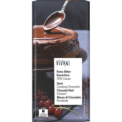Ciocolata cuvertura amaruie, eco - 150 g
