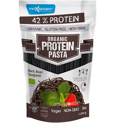 Paste bio din fasole neagra cu continut ridicat de proteine, 200g max sport