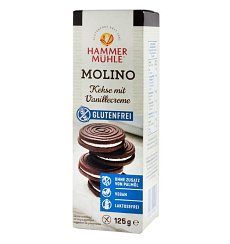 Molino, biscuiti cu crema de vanilie, 125 g HAMMER