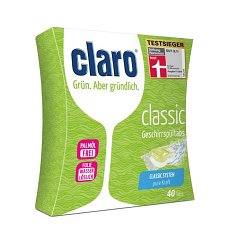 TABLETE ECOLOGICE PENTRU MASINA DE SPALAT VASE, 40 TABLETE, 640G CLARO-CLASSIC