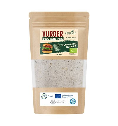 ECO/BIO Vurger - Mix proteic vegetal ideal pentru burgeri și alte preparate, 500g