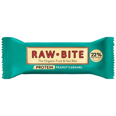 Baton proteic bio 22% cu arahide si caramel fara gluten fara zahar adaugat - 45 g