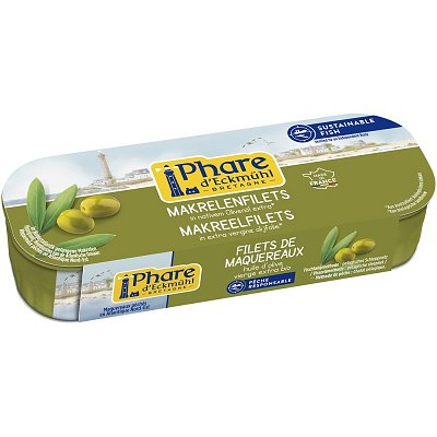 File de macrou in ulei bio de masline extravirgin - 151 g