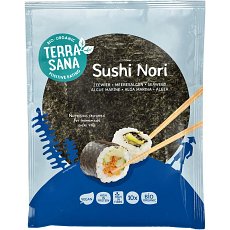 Foi bio de alge Sushi Nori vegane 10 bucati - 25 g
