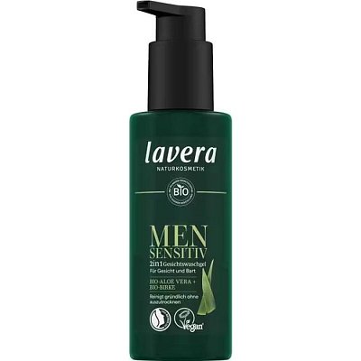 Gel sensitive pentru barbati 2 in 1 pentru spalare a fetei si a barbii - 150 ml