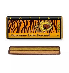 ECO/BIO Ciocolata cu Mandarine Tonka si karamel, Vegan, BIO si Fair