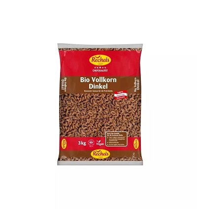 Paste integrale bio din grau spelta 3kg Recheis