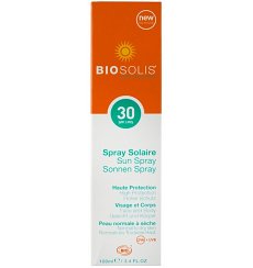 Spray de soare cu protectie solara, SPF 30+, 100 ml Biosolis